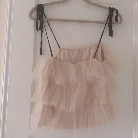 Anthropologie Sunday in Brooklyn Tie-Strap Tank Fairy Whimsical Feminine Ballet - Picture 5 of 11